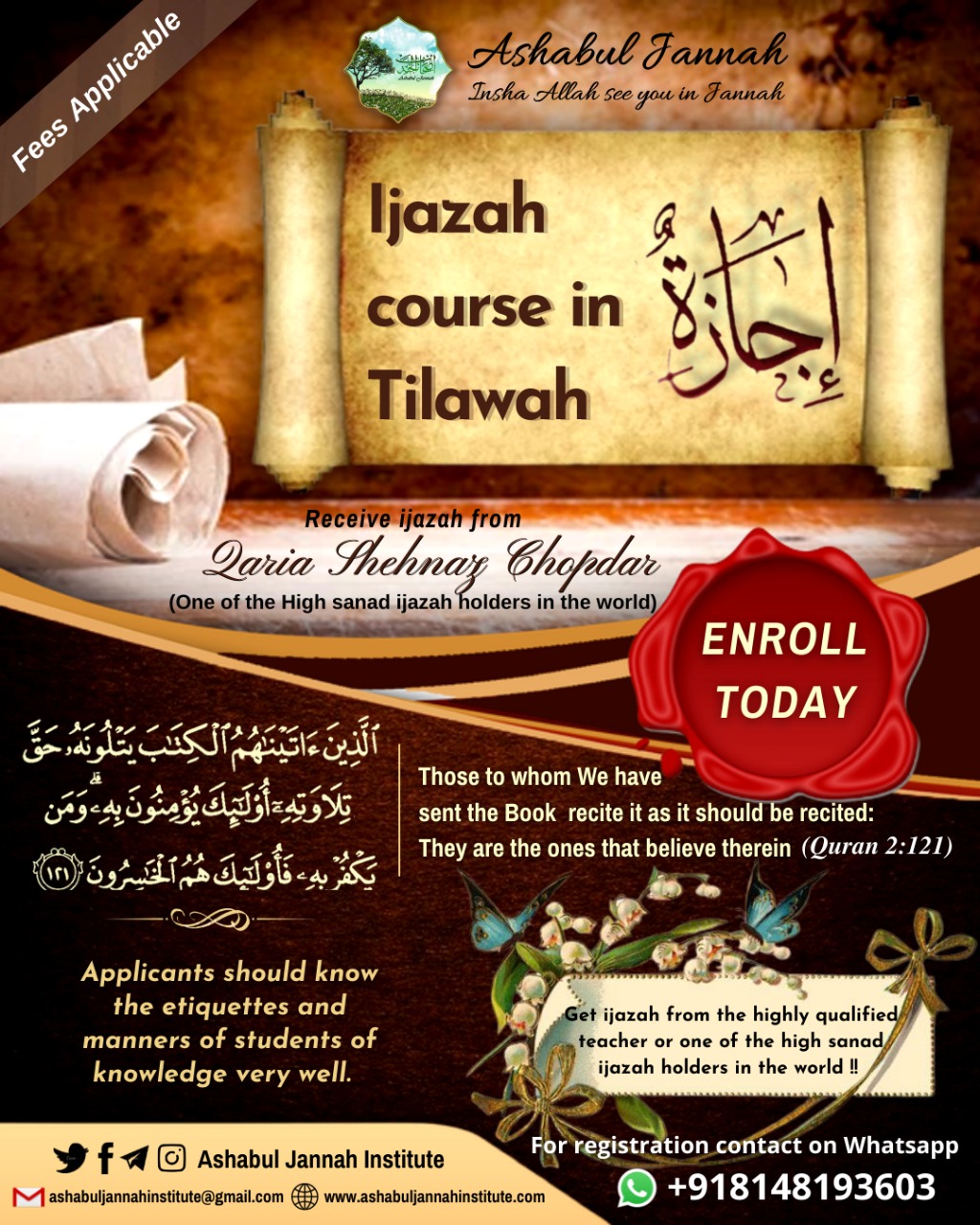 Ijazah Course in Tilawah